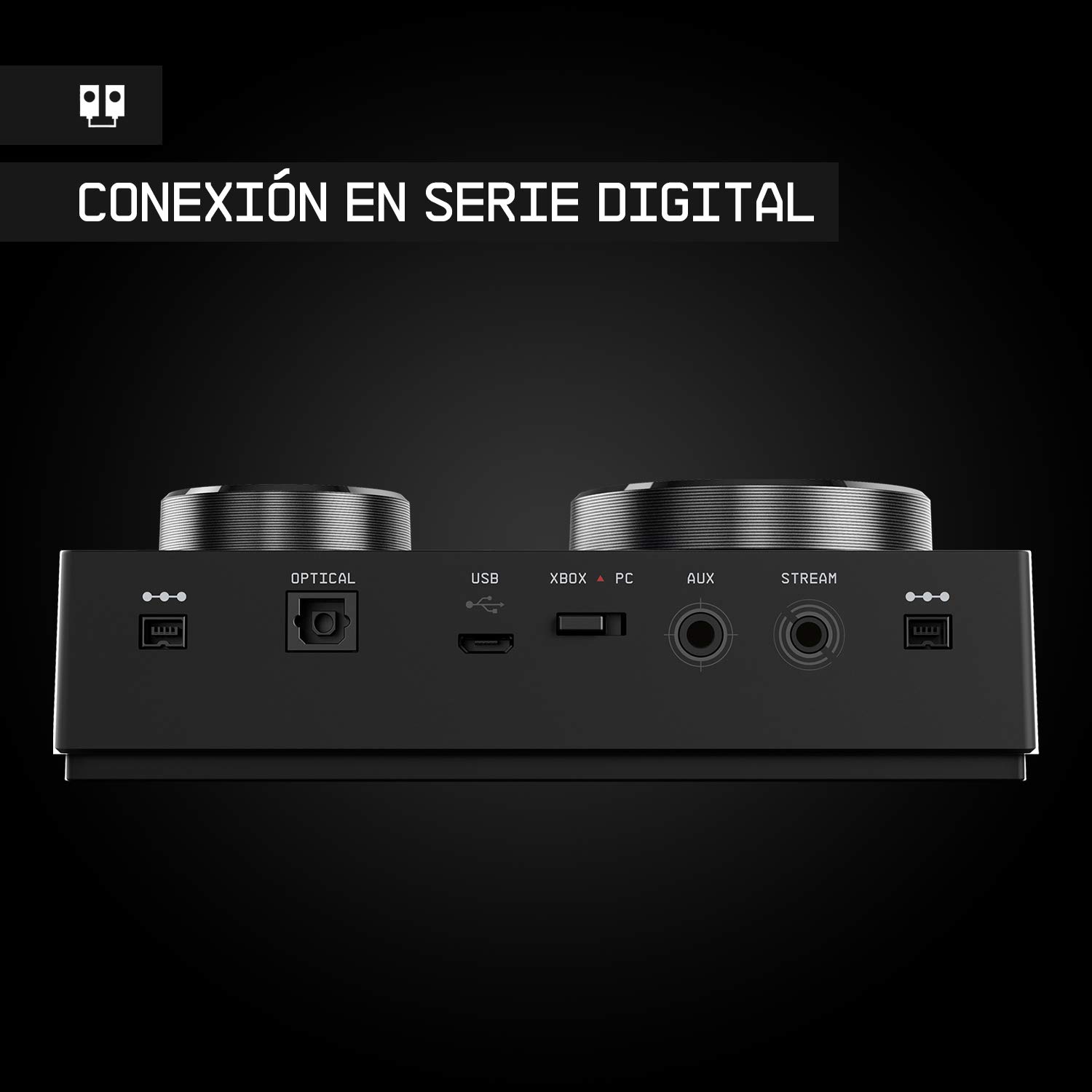 ASTRO Gaming MixAmp Pro TR Amplificador para Cascos | Auriculares 4.ª gen, Dolby Audio, tarjeta de sonido USB, Xbox Series X|S/One/PC/Mac/Switch - Negro/Rojo