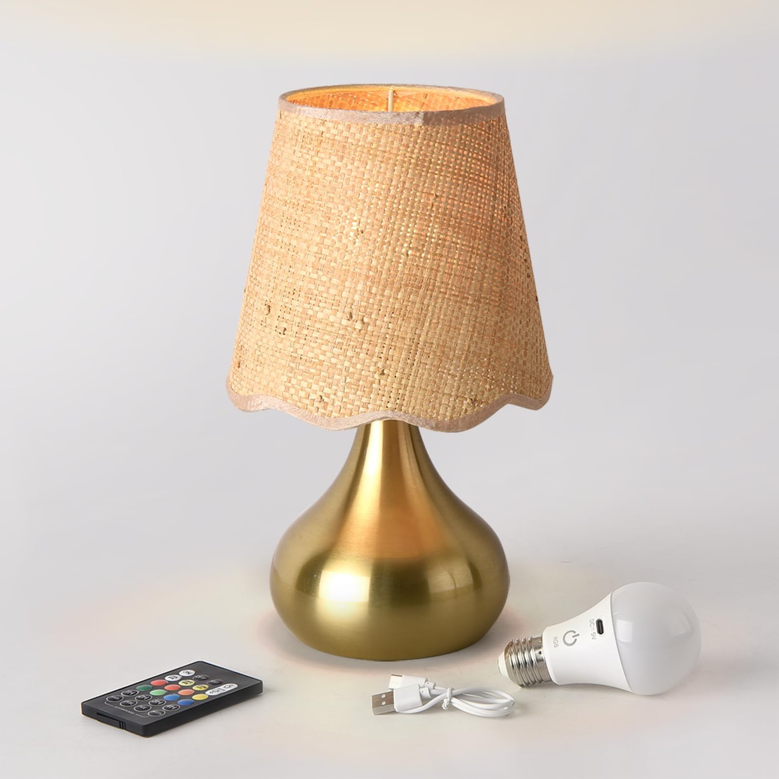 Ziqqeelam Cordless Table Lamp Rechargeable, Good Mini Table Lamp for Nightstand, Battery Operated Small Table Lamp for Small Spaces for Kitchen Counter, Bookshelf, Bedside, Bedroom, Living Room