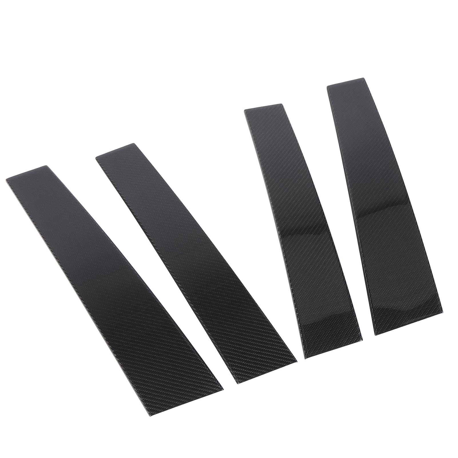 Carbon Fiber B Pillar Covers, Enhanced Window Protection