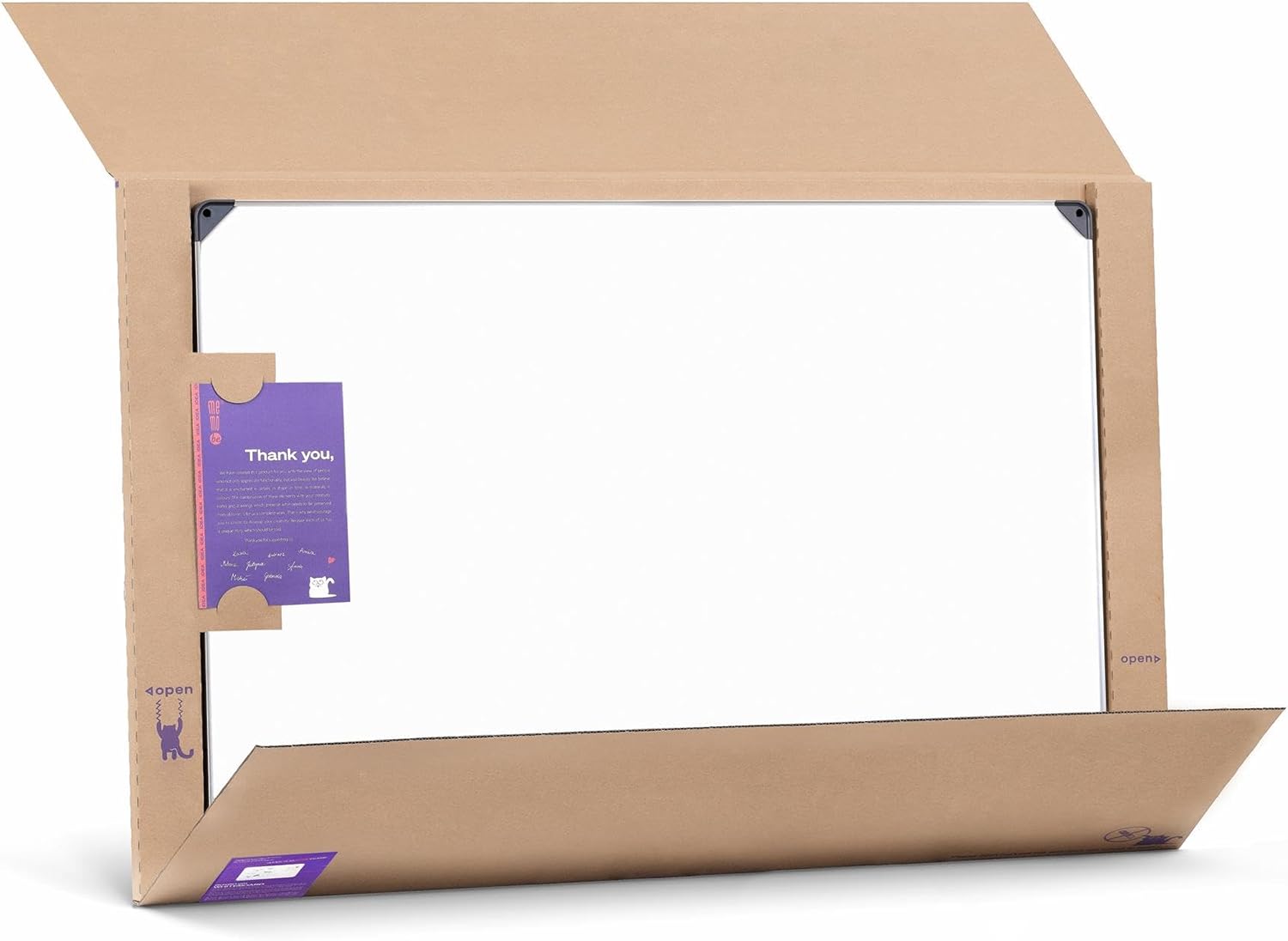 IDEA Edge - Magnetic Whiteboard - Hanging Board - Blackboard for Home, Kitchen, Office, School - Wall Planner in Aluminium Frame - Organiser Board Wall - 90 x 60 cm