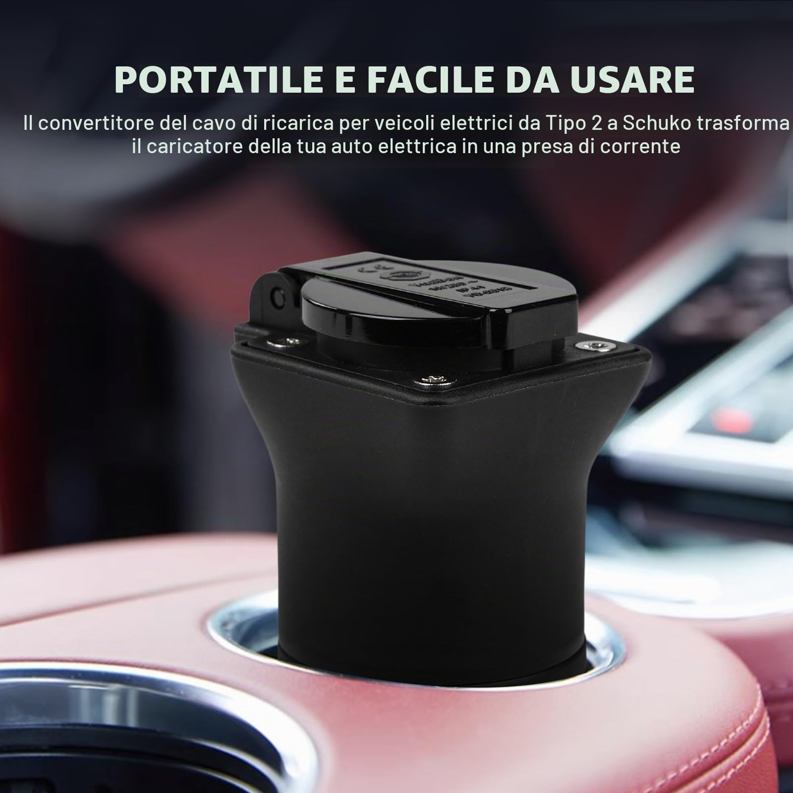 Adattatore tipo 2 a Schuko Presa 220 V tipo 2 a presa Schuko,adattatore ricarica EV Per Caricare Biciclette Elettriche, Scooter moto Elettriche presso le EV Stazioni Ricarica