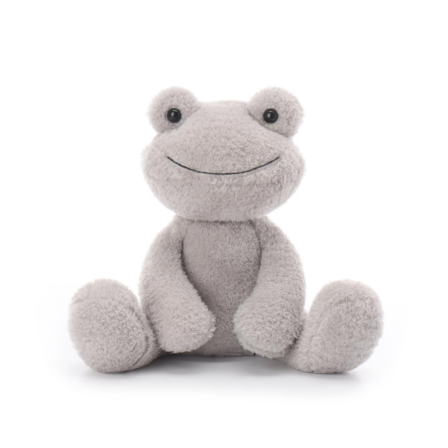 Apricot Lamb Grey Velvet Frog Cute Plushies Stuffed Animals for Baby Girl and Boy, Soft Cute Plush Toys for Children Kids, 9 Inches โ image 1