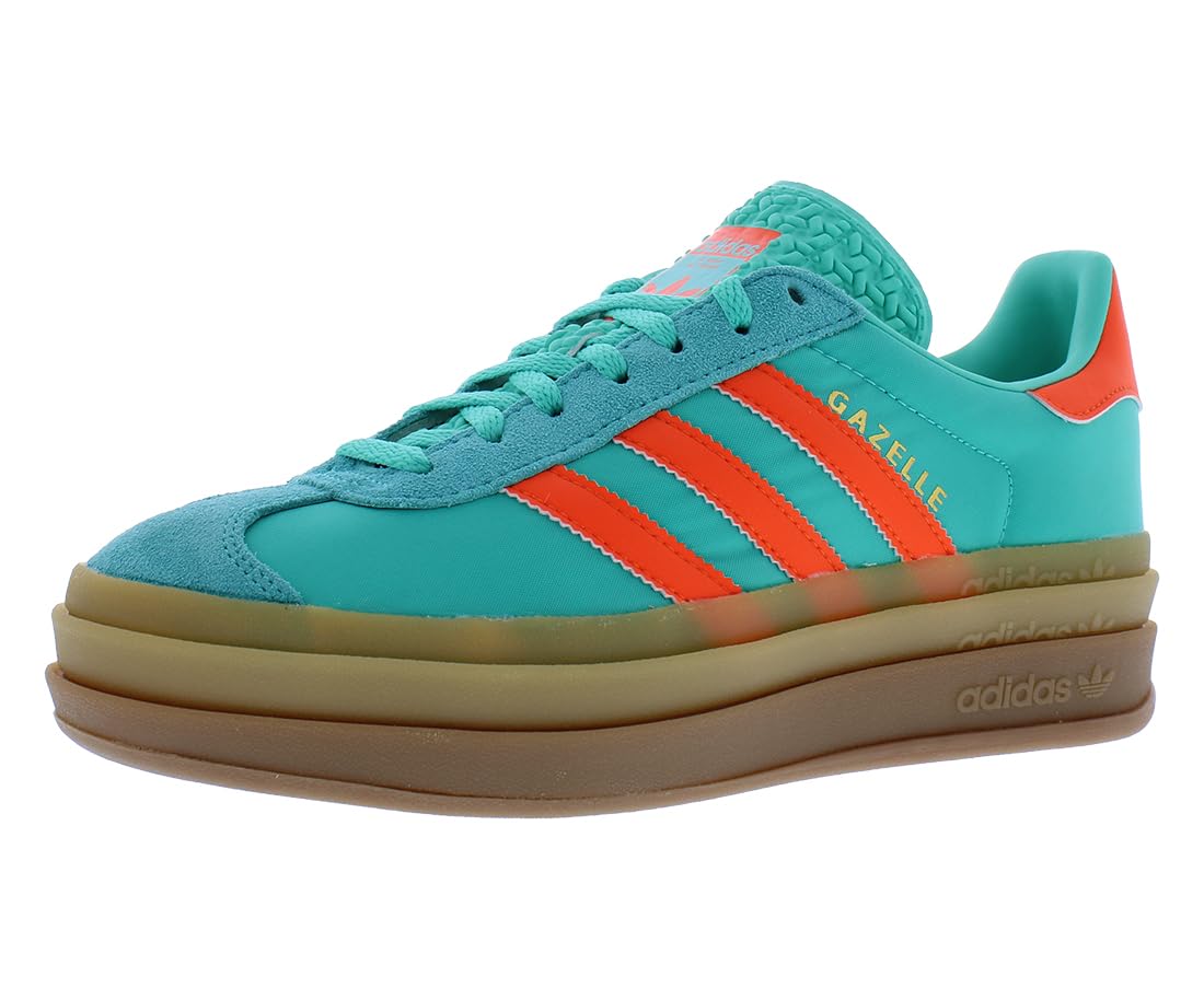 adidas Gazelle Bold Womens Shoes Size 6.5, Color: Mint Rush/Impact Orange/Mint Rush-Green