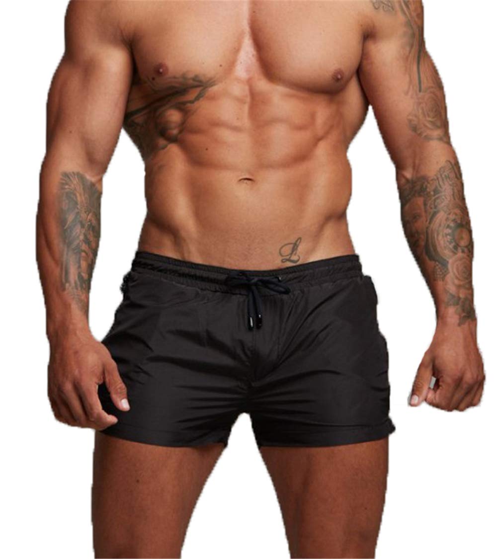 TMEOG Badehose für Herren Schnelltrocknend Badeshorts Kurz Herren Badehose Männer Schwimmhose Boxer Kurze Hose Schwimmshorts mit Reissverschluss
