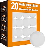 meizhouer 3 Star ABS Ping Pong Balls 20 Pack - Pro Table Tennis Balls for Training, Tournaments, Beer Pong & Pets