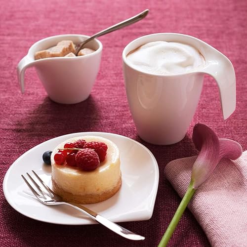 Miniatura 5 de Villeroy & Boch Flow - Taza de porcelana premium, 11.5 onzas, color blanco