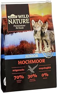 Dehner Wild Nature Hundefutter Hochmoor, Trockenfutter getreidefrei / zuckerfrei, für Welpen und junge Hunde, Ente, 4 kg product image