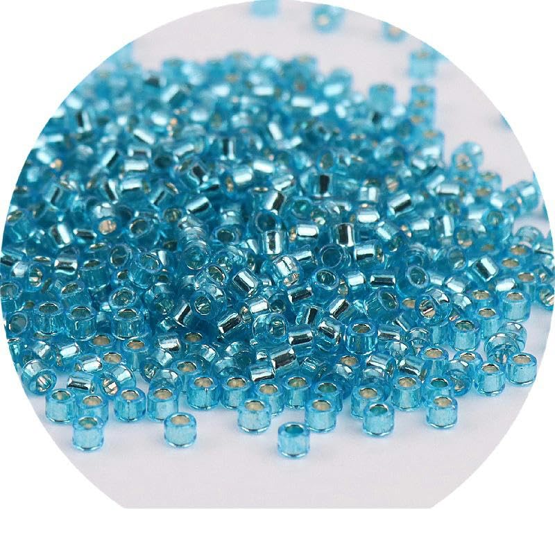 2mm Blue Silver Lined Seed Beads – 100g Glass Spacer Beads For Jewelry Making