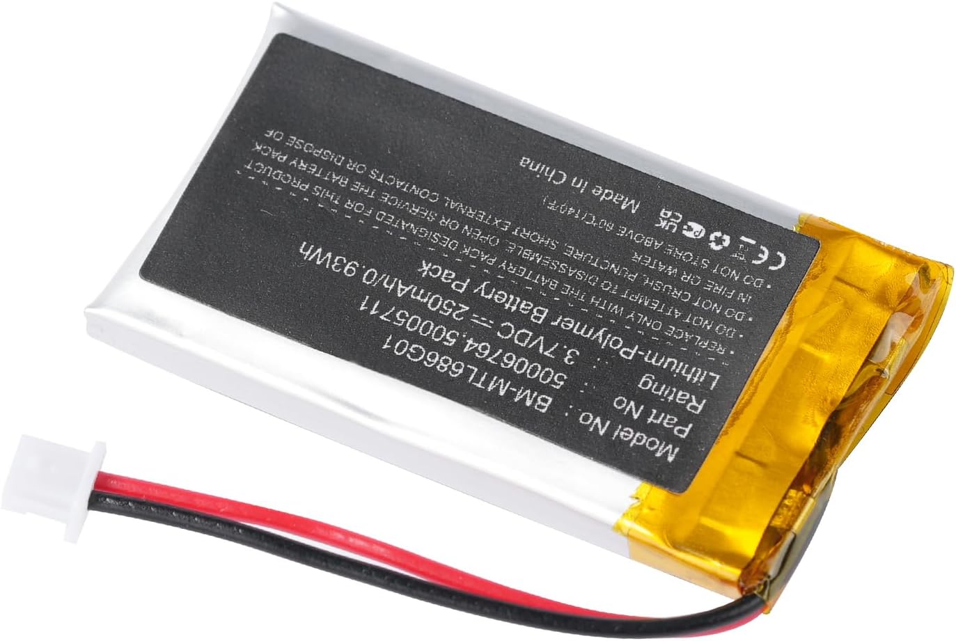 2 pc 50006764 Battery Replacement for MI 6910 6865 6920 6869 6863i 6940 6905 6867i 6930 6869i 6970 6865i 6900 50005711 (3.7V)
