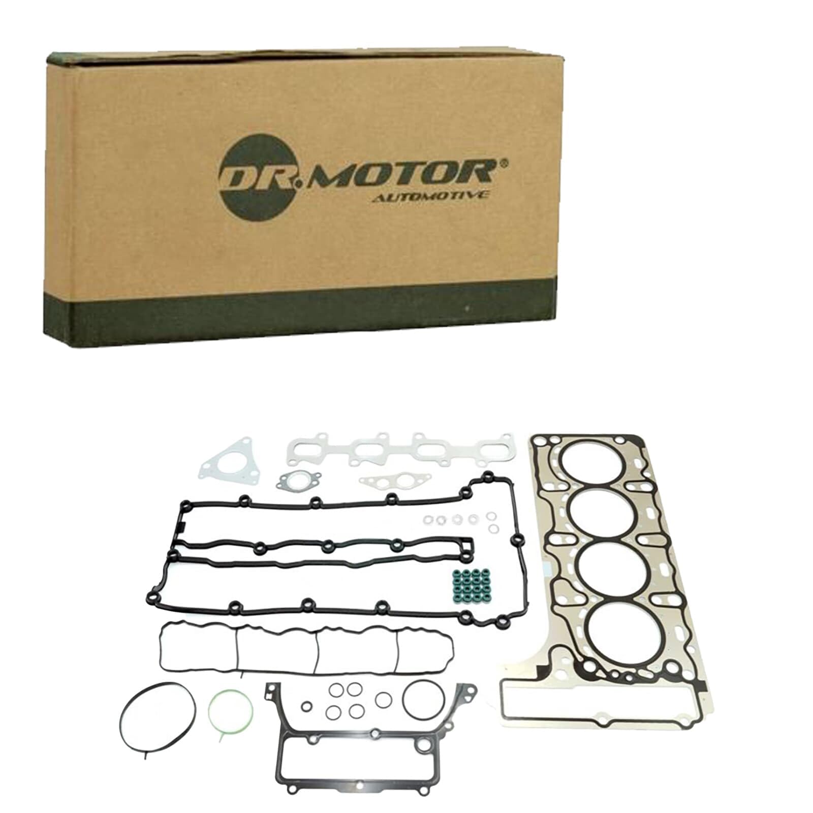DR.MOTOR AUTOMOTIVE DRM12221S Kit guarnizioni Testata con guarnizione cappa testa del cilindro con guarnizione testata con guarnizione tenuta stelo valvola con guarnizione(i) collettore aspirazione
