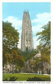Harkness Tower, Yale, New Haven - Vintage Image