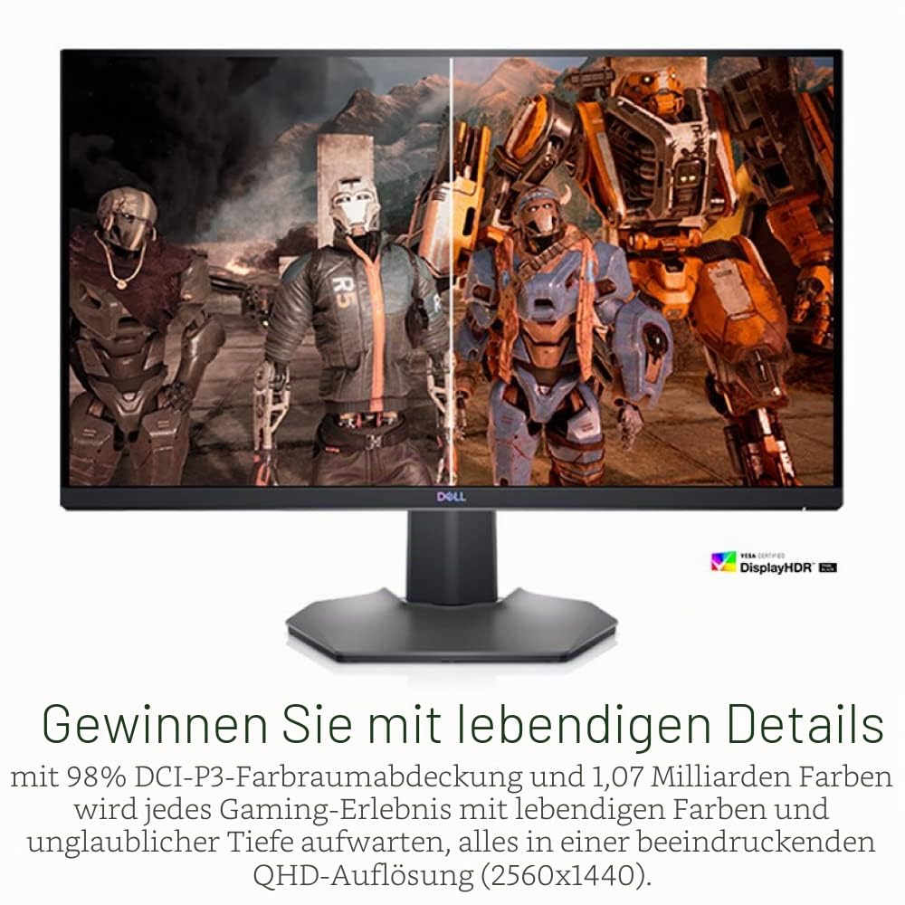 Dell S2721DGF 27 Inch Gaming Monitor, QHD 2560 x 1440, 165 Hz, IPS