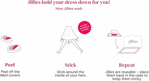 Miniatura 7 de Pesas de vestir para dobladillo reutilizables  Pesas adhesivas adhesivas para falda para viento