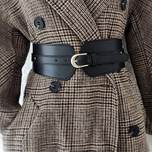 AABDTYYD Cinturón Ancho Elástico Mujer,Cinturón para mujer,Cinturón Elástico para Mujer,Cinturón con Hebilla de Metal para Vestido,Camisa, Sudadera.