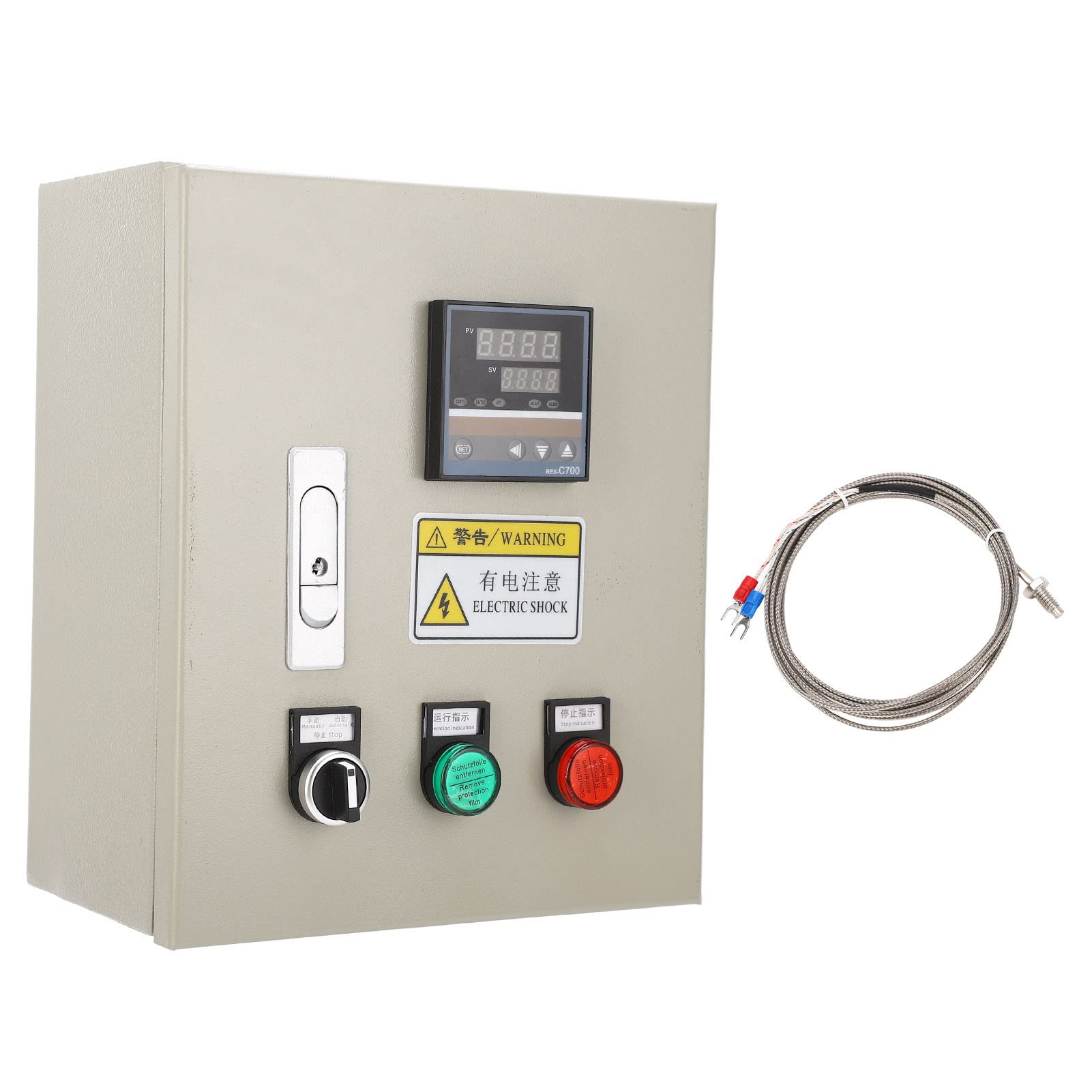 AMONIDA Controlador de Temperatura PID Inteligente de 15kW para Aplicaciones de Calefacción Industrial, Caja de Termostato de Alta Precisión, Unidad de CA de 380V