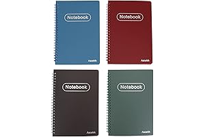 Spiral Notebooks for Cleanroom Use (Set of 4), A5 Size, College Ruled