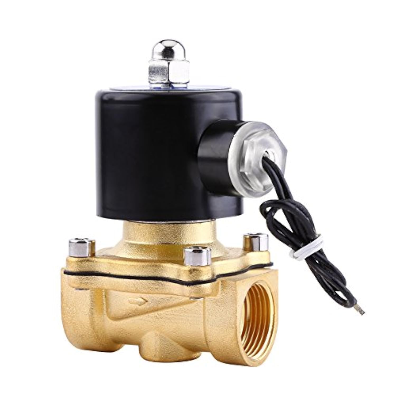 3/4 DN20 Brass Electric Solenoid Valve DC 24 V Direct Action Solenoid Valve Water Air Gas Normally Closed Valve Replacement