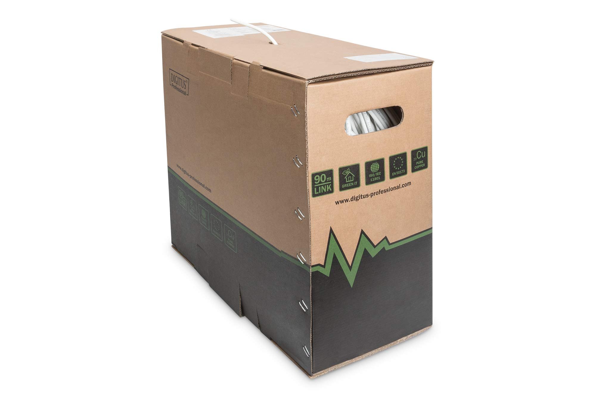 DIGITUS DK-1743-VH-305-MF-W Cat.7 S/FTP installation cable, 305 m, simplex, Dca, Simplex - LSZH-3 - Dca - Flessibile, Cat-7 - S-FTP - 305m | LSZH - Cavo Ethernet LAN senza alogeni, AWG 26/1, compatibile PoE+, 10 Gbps, 1200 MHz, bianco