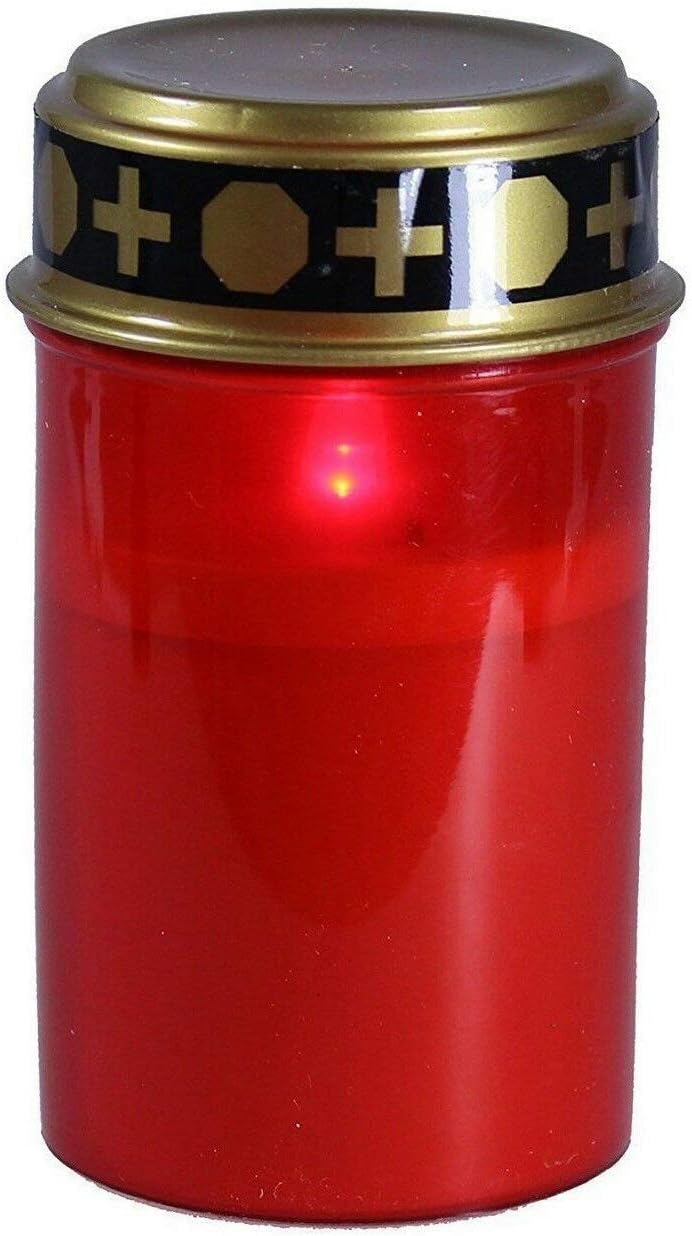 Grave Candle for Cemetery with LED Grave Light Various Wind