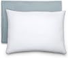 Comfy Cubs Toddler Pillow with Muslin Pillowcase, 13 x 18 in - Travel and Sleep Support for Kids - Lightweight, Breathable Microfiber Fill - Soft and Cozy Small Pillow for Toddlers - Pacific Blue