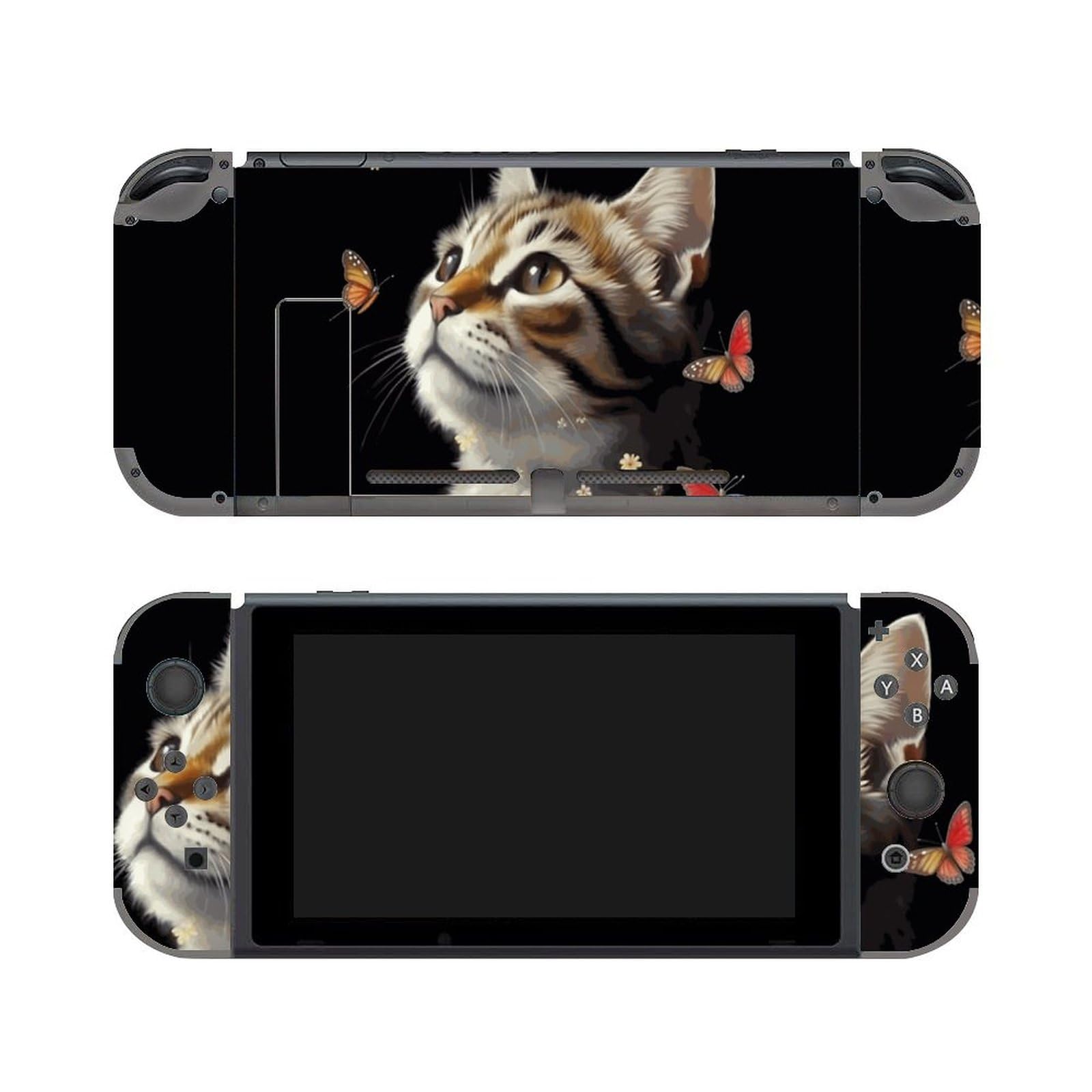 Set completo di adesivi in vinile per interruttore, motivo gatto, compatibile con Game Switch Standard