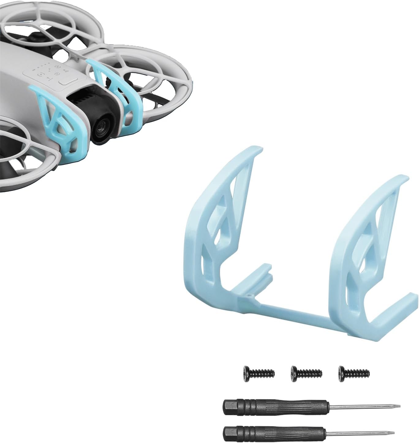 Gimbal Bumper Guard for DJI Neo ABS Camera Lens Protection Bumper Bar Anti-Collision Safety Quick-Release Drone Accessories (Blue)