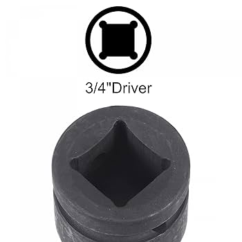 Amazon.com: uxcell 27mm Impact Hex Bit Socket, 3/4