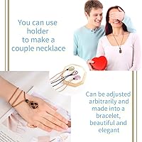 Vista 6 de 24Pcs Collar de Cristal Ajustable Collar de Piedra de Cristal Collar con Colgante Cordón de Collar Trenzado a Mano Cuerdas para Hacer Joyería