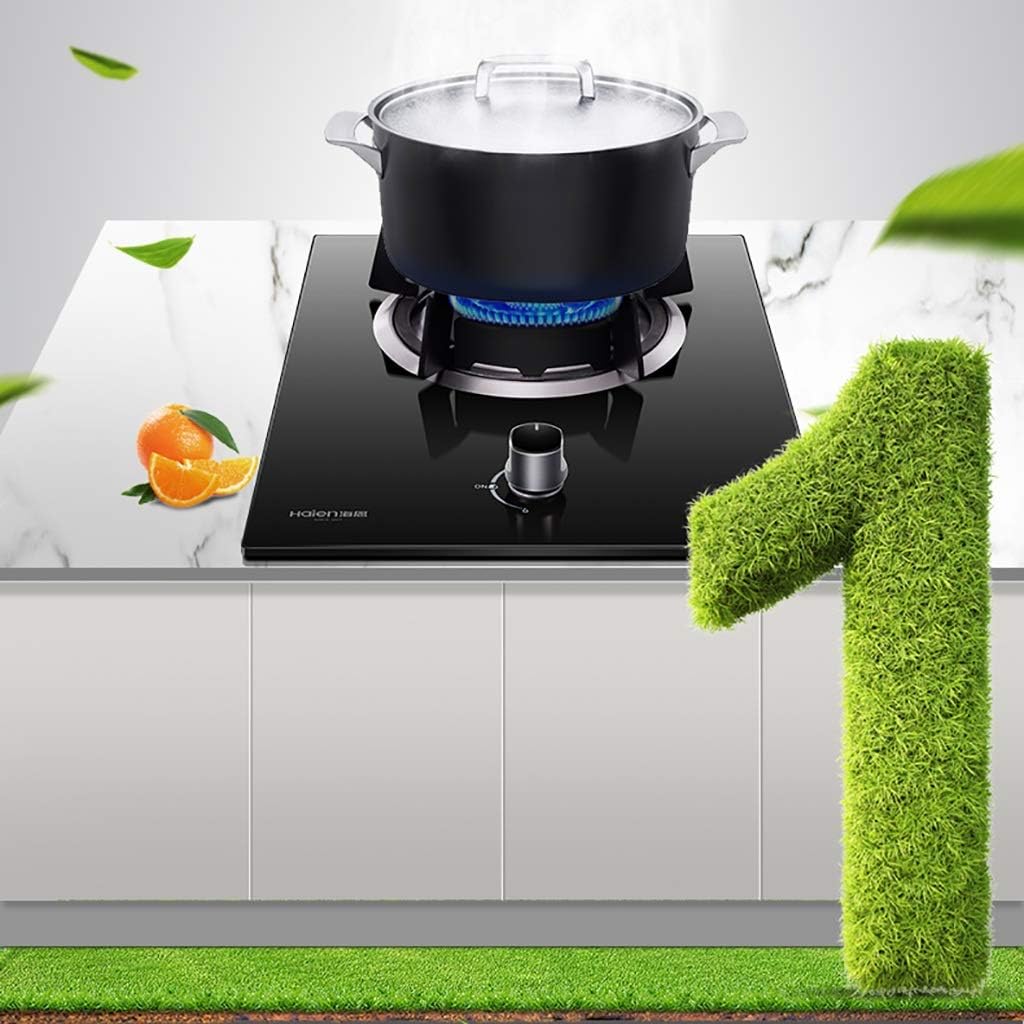 Burners Gas Hob 4.5KW Gas Stove,Black Glass Wok Burner ，Knobs Gas Hob Built-In Gas Hob，For Home Kitchen Benchtop/Embedded Single Cooker [Energy Class A]