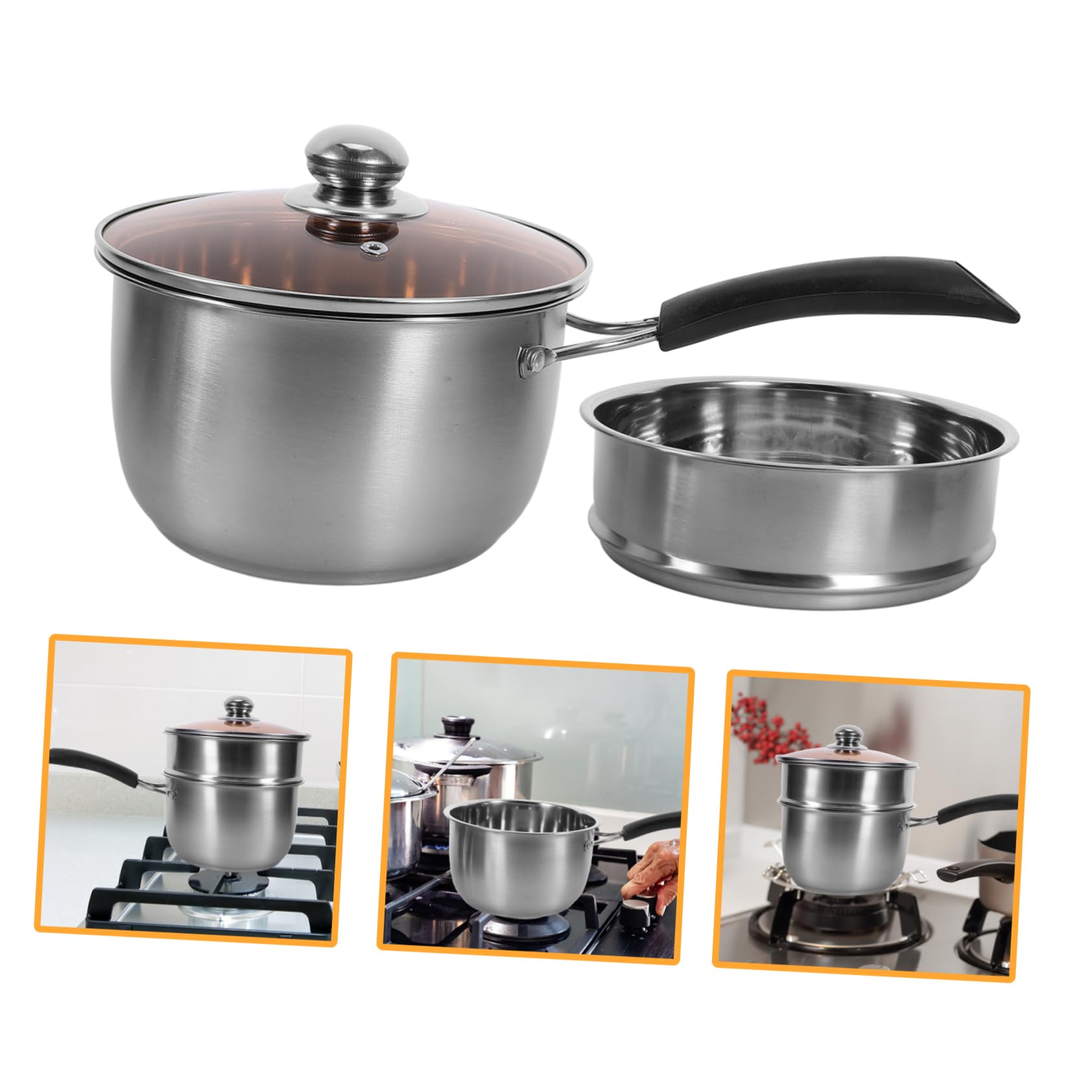 Pentola Per Cottura A Vapore Per Alimenti Per Bambini Pentola Antiaderente Per Cucinare Portatile E Facile Da Usare