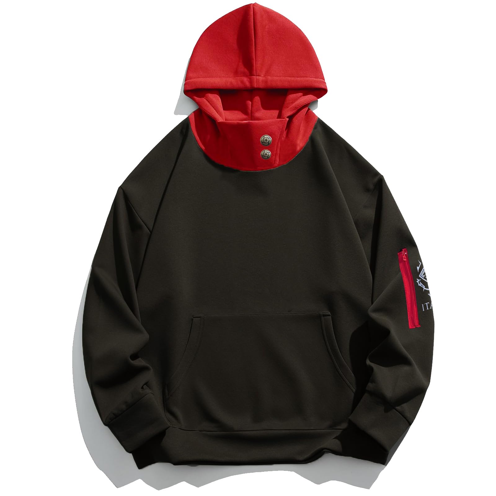 Sudadera unisex con capucha de anime para hombre, color negro, 3D, sudadera con capucha, chaqueta para exteriores