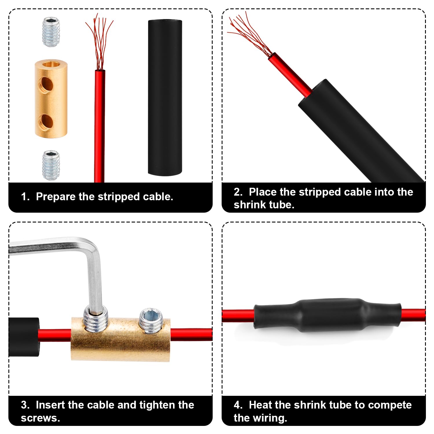 Eieenotee 20 Pezzi Connettori Per Cavi Calibro 8 - Foto 5