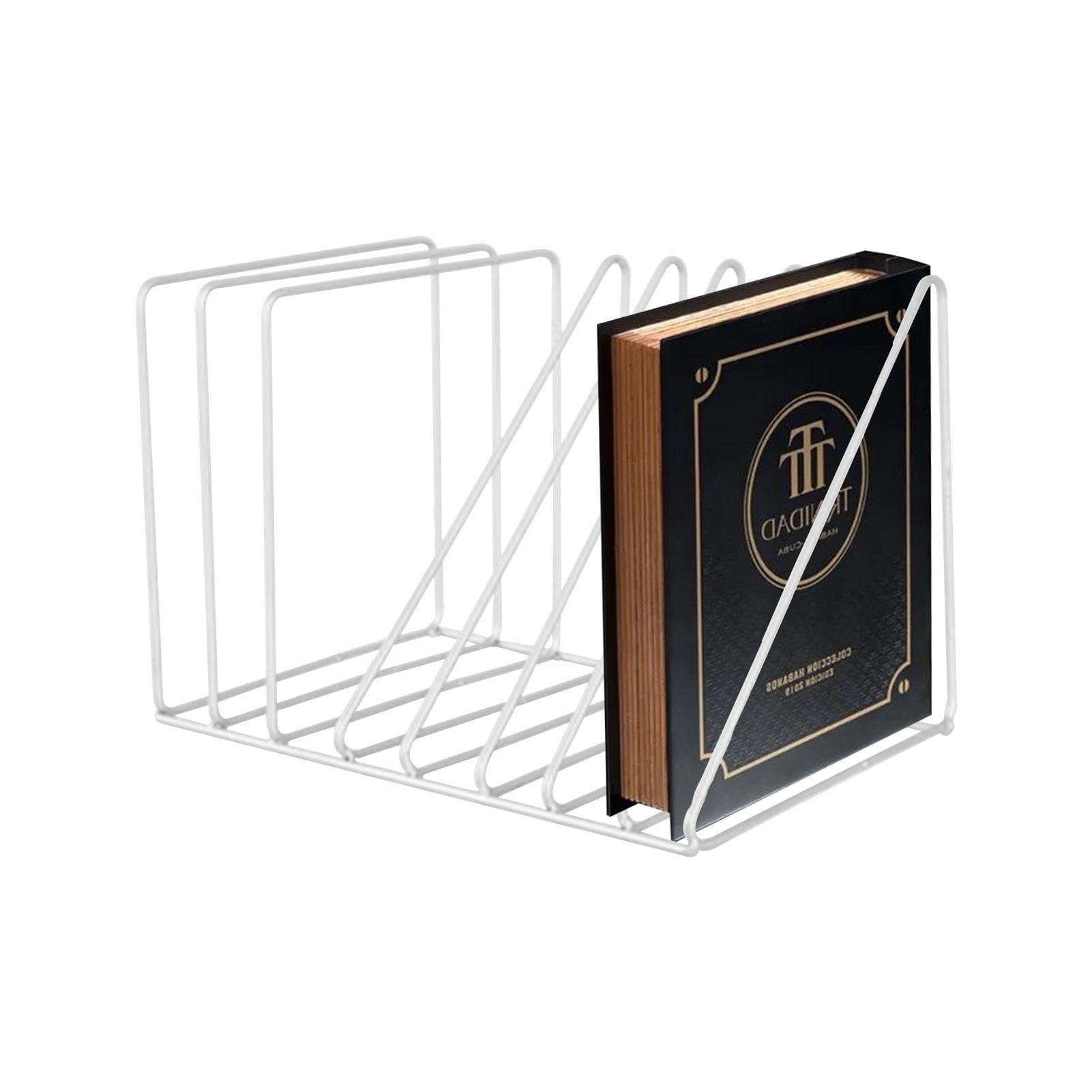 Amazon.co.jp: アイアンフォルダースタンド、8スロット本棚教科書