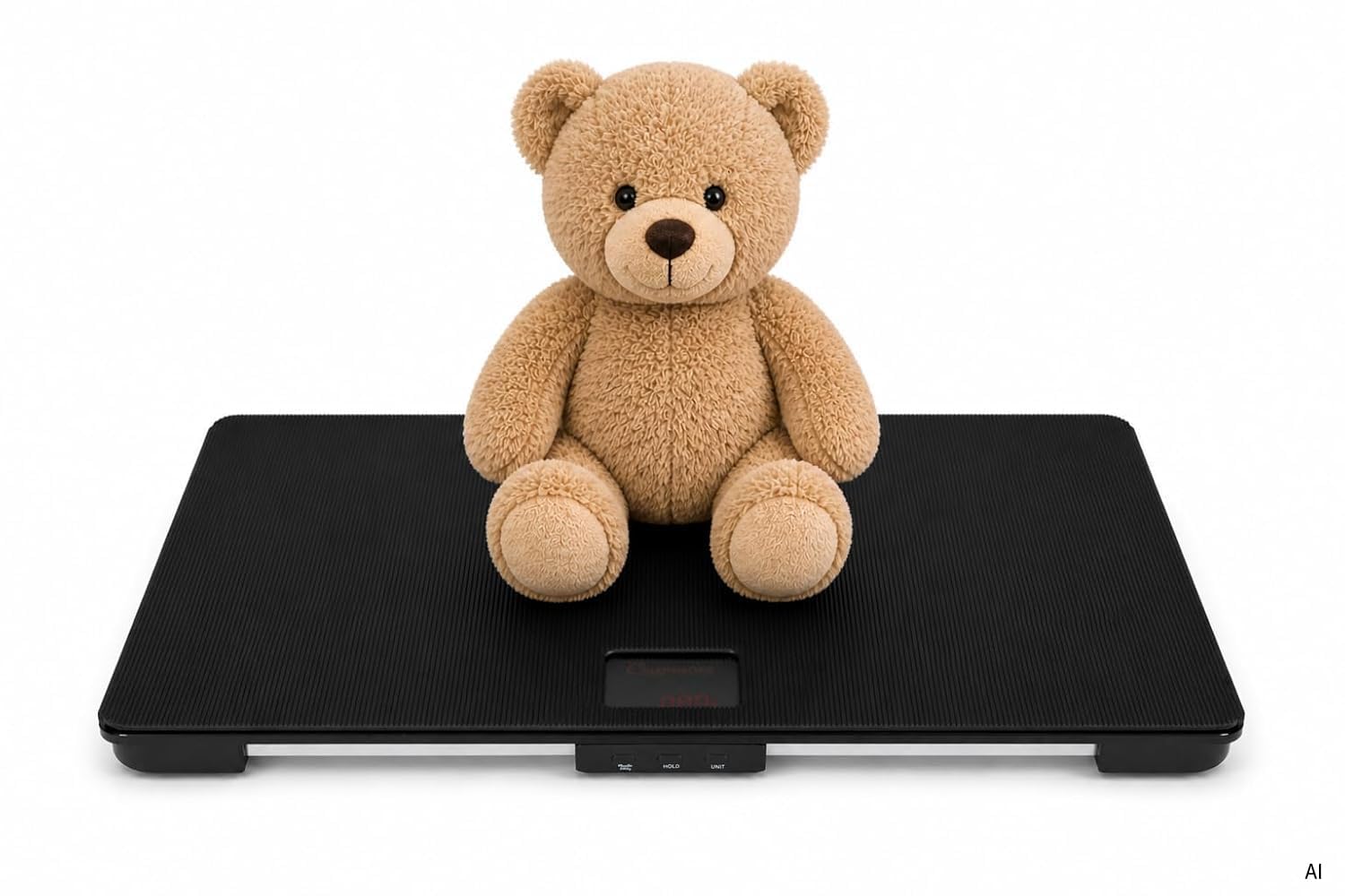 SCALESON S230.05 Tierwaage 65 x 45 cm bis 100 kg / 10 g | rutschfeste Oberfläche I inkl. Gummimatte I für Hunde, Katzen und Kleintiere