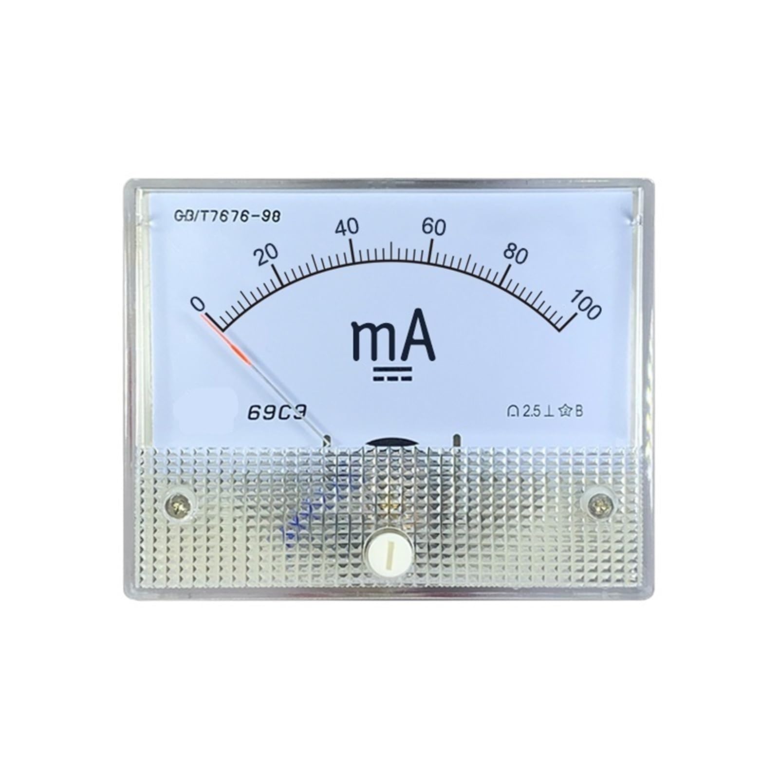 69c9-ma DC Milliammètre 1ma 20ma 30ma 50ma 300ma Aiguille 64 * 80mm 1Pcs(DC 500mA)