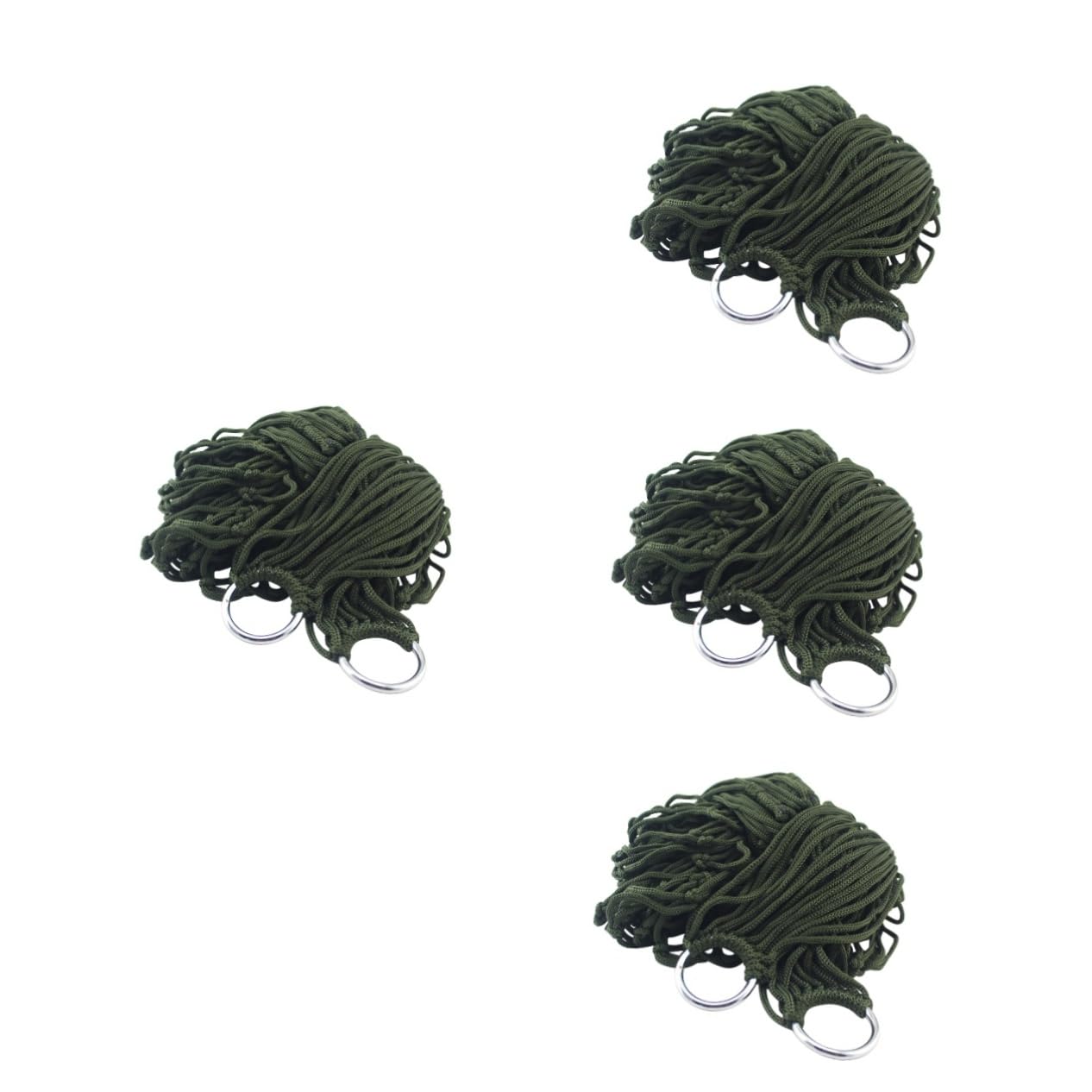 BESPORTBLE 4pezzi Hammock Portatile Nylon Resistente Letto Sospeso per attività Outdoor per Campeggio Escursionismo e Relax Giardino