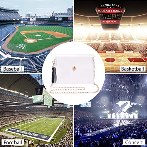 Image of MOETYANG Transparent Clutch Clear Purse Crossbody Shoulder Bags Stadium Approved Bags