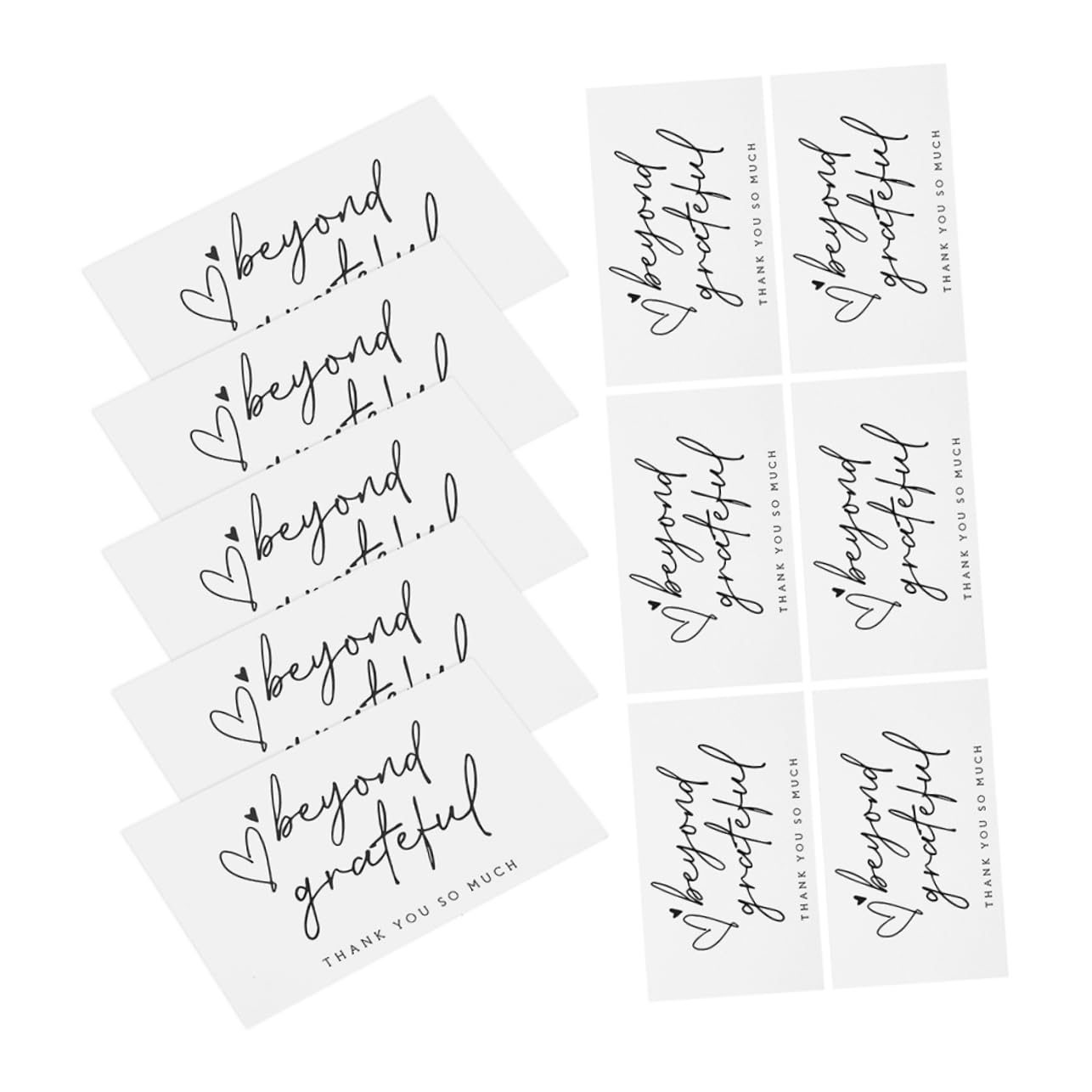 NUOBESTY 3 Sätze Danke Karte Glückwunsch Card Sleeves Thank You Cards Card Verpackungen present Card Geschenkverpackungen Geschenkpakete Postcards Papier 150 Stück * 3