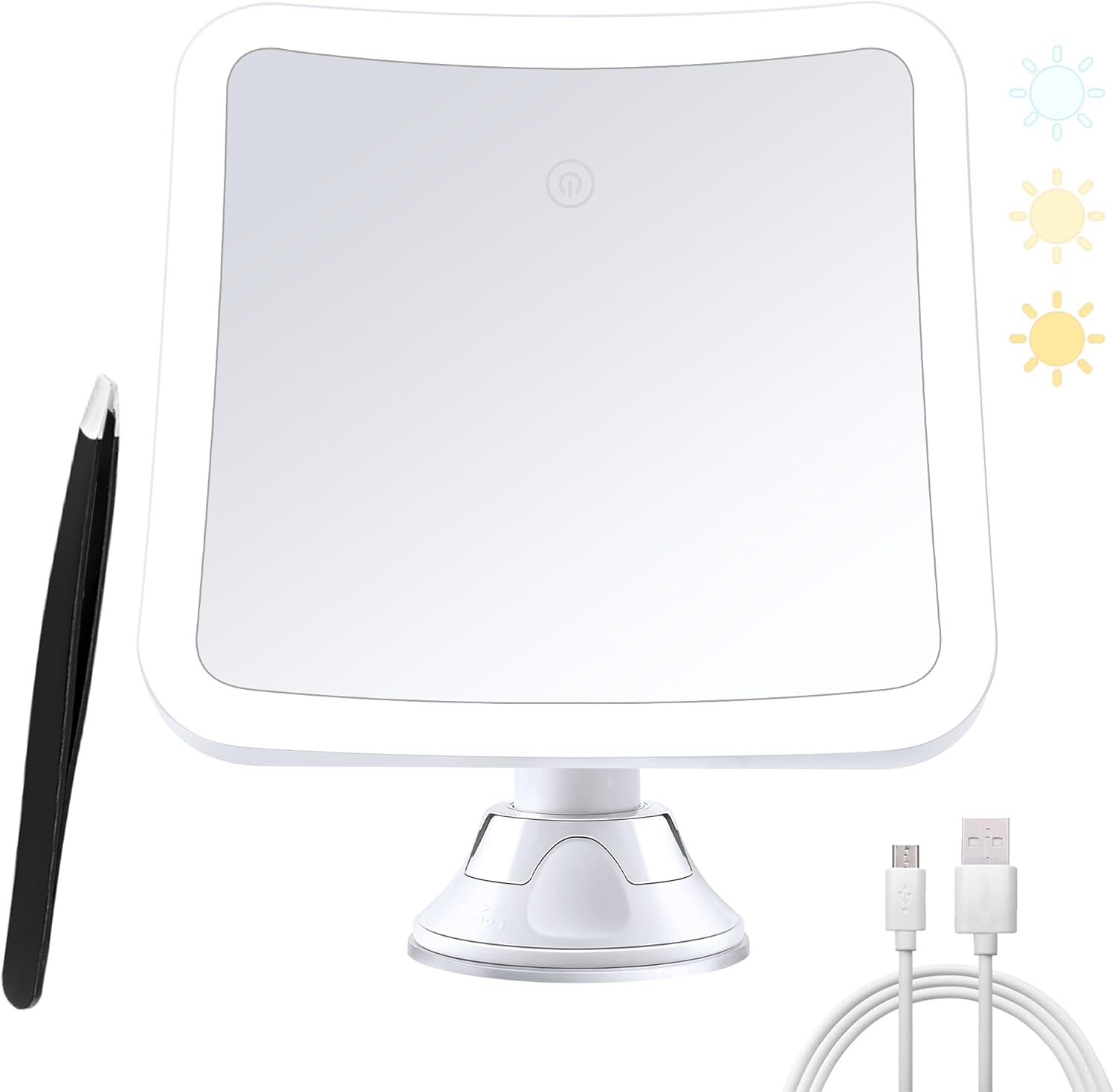 Upgraded Rechargeable 20X Magnifying Mirror with Light
