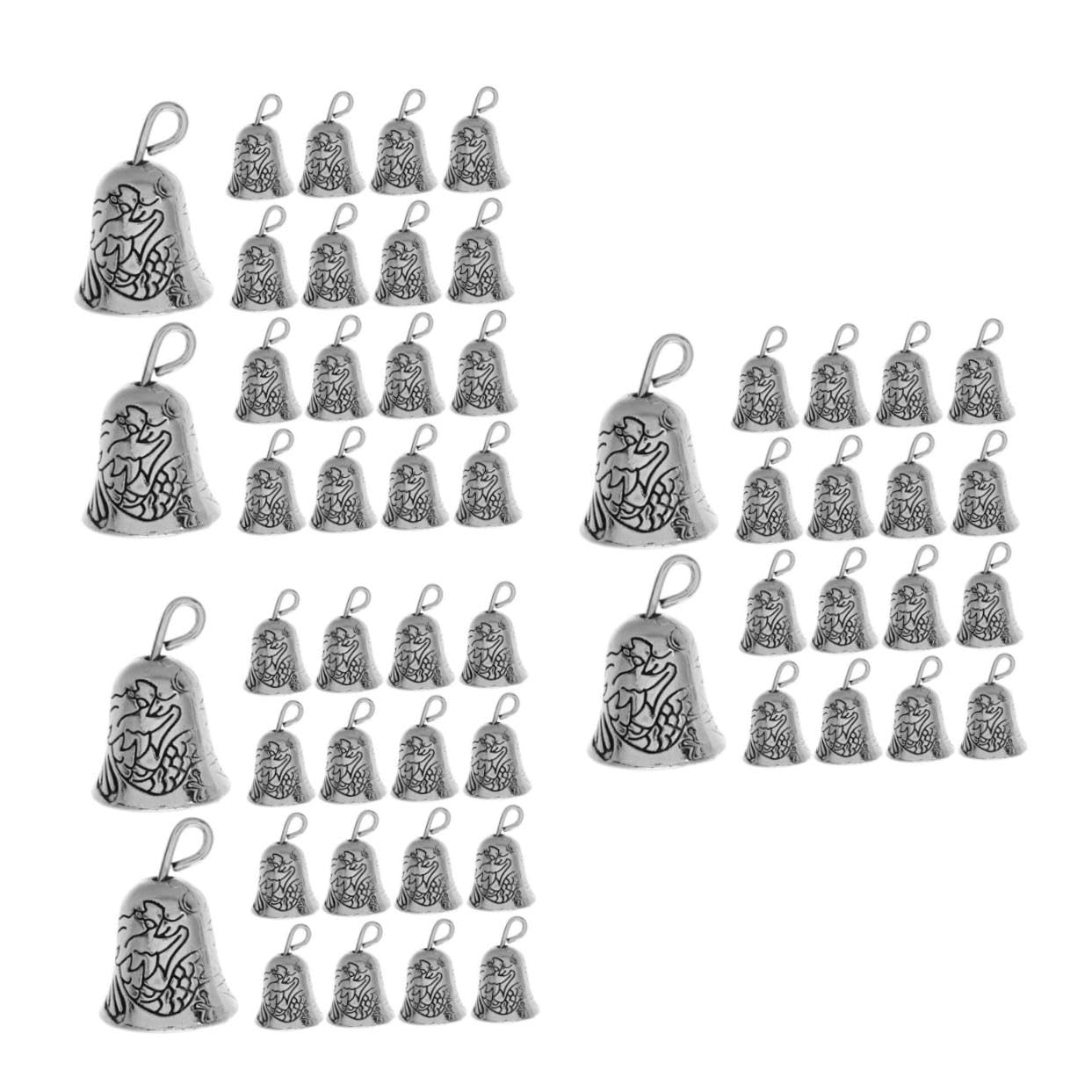 DECHOUS 3 Set Mini Campane Sonaglio Campanelle Decorazioni Regalini Natalizi Campanelli Decorativi Sottobicchieri Decori Sospesi A Campana Ciondolo Campana di Natale Lega 30 Pezzi * 3