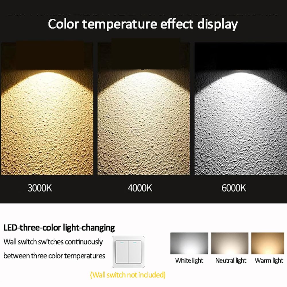 Downlight LED empotrable Plateado Regulable de 4,3 Pulgadas con embellecedor difusor, 3 temperaturas de Color Ajustables (3000K/4000K/6000K), luminaria Redonda para Techo, IDE,5W