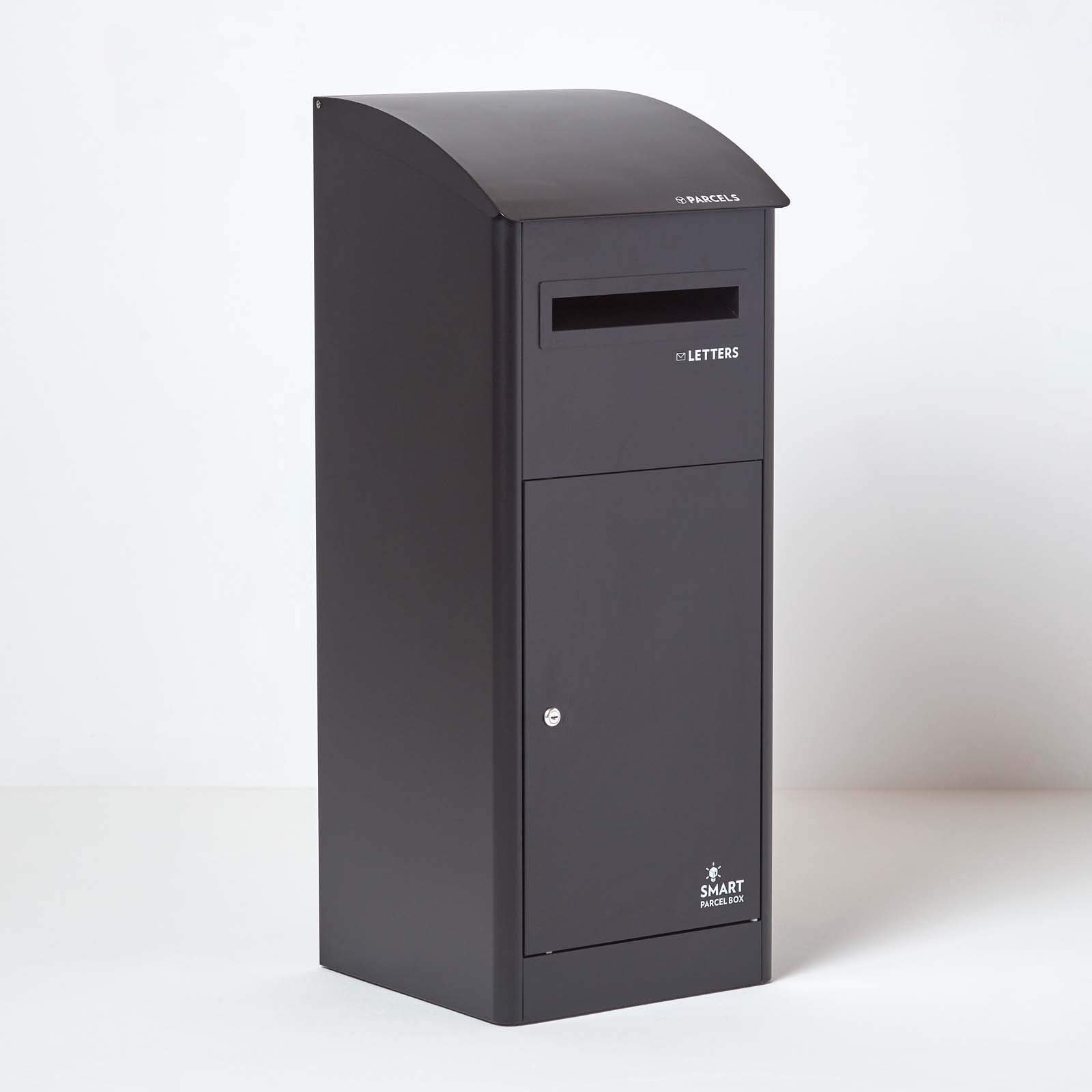 Buy Extra Large Smart Parcel Box With Slanted Roof Top Black Strong
