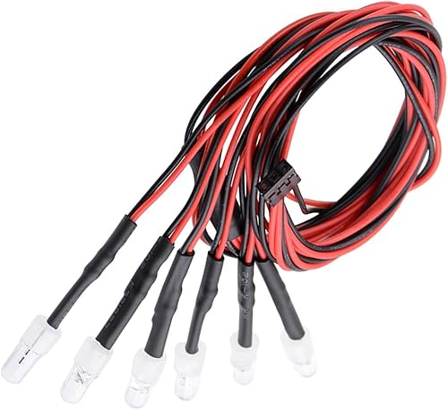 Miniatura 9 de Share Goo Kit de faros delanteros de luz LED de 6 LED, accesorios compatibles con RC, automóvil, camión, tanque, rastreador, Traxxas, HSP, Tamiya,