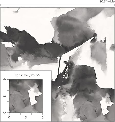 Miniatura 6 de NextWall Harry  Grace - Papel tapiz abstracto de bloques de acuarela para despegar y pegar tinta