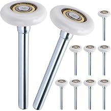 10 Pack Garage Door Rollers Replacement, 2 Nylon Garage Rollers with 6200-zz Dual Sealed Bearings, for Standard Residential Garage Doors
