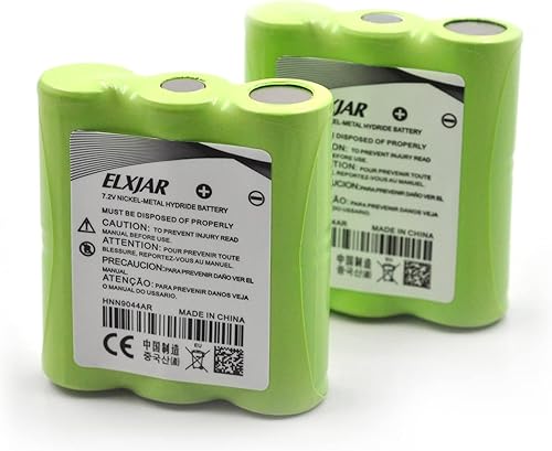 Miniatura 7 de Coonyard Paquete de 4 baterías NI-MH de 7.2 V HNN9044 de repuesto para Motorola HNN9044A, HNN9044AR, HNN9056 P50 P60 Baterías de radio bidireccional