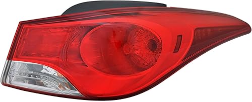 Miniatura 3 de Repuesto para Hyundai Elantra 2011 2012 2013, Elantra Coupe 2013 Conjunto de lámpara trasera con bombillas, lado derecholado del pasajero exterior,