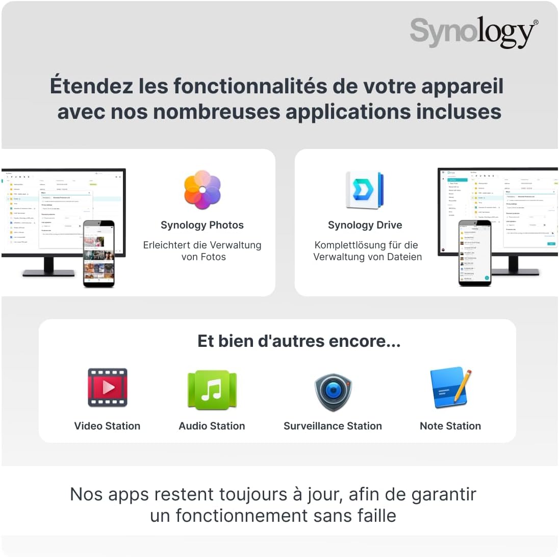 Synology DS223 Diskstation NAS (Realtek RTD1619B Quad-Core 2GB Ram 1xRJ-45 1GbE LAN-Port)