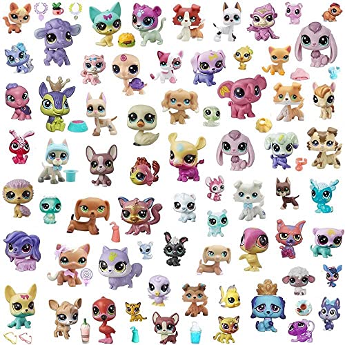 ERGUI US Rare Old LPS Random Pack 5 PC LPS Toy Figure Cat and Dog