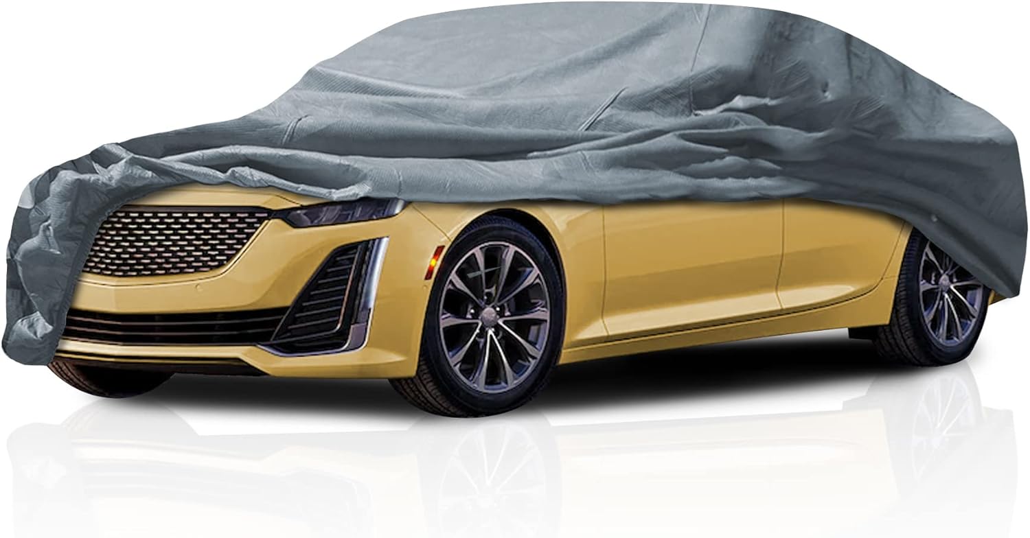 Outdoor Car Cover 4-Layer Waterproof Car Cover For Cadillac - Foto 9